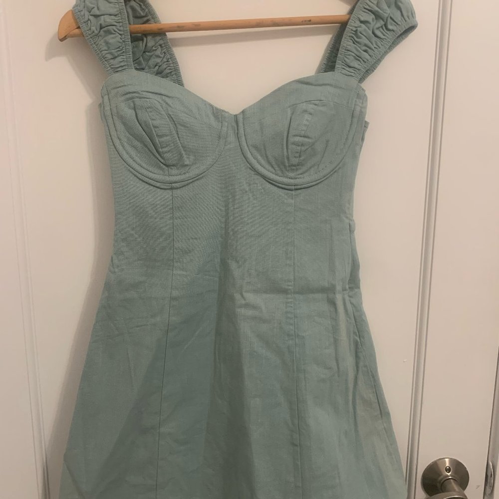 ASTR Small Blue Structured Dress